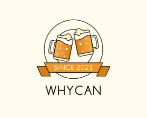 Beer Company - Beer Mug Badge logo design