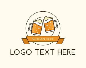 Beer Mug Badge Logo