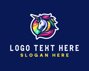 Gay - Unicorn Gaming Clan logo design