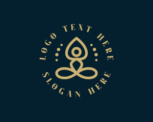 Therapist - Yoga Wellness Spa logo design