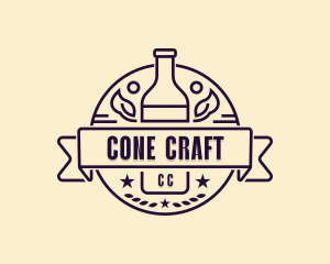 Beer Bottle Brewery logo design