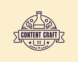 Beer Bottle Brewery logo design