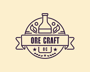 Beer Bottle Brewery logo design