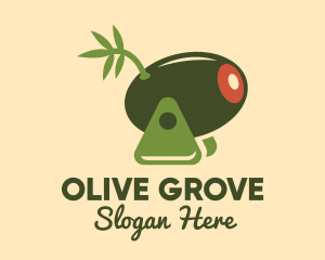 Cannon Olive Fruit logo design