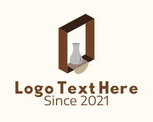Ceramics - Wooden Shelf Design logo design