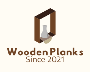 Wooden Shelf Design  logo design