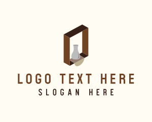 Ceramics - Wooden Shelf Design logo design