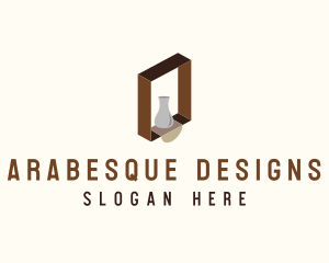 Wooden Shelf Design  logo design