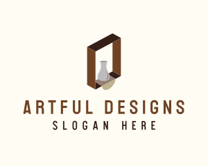 Wooden Shelf Design  logo design