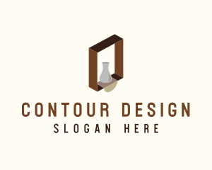 Wooden Shelf Design  logo design