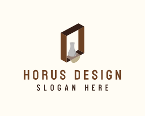 Wooden Shelf Design  logo design