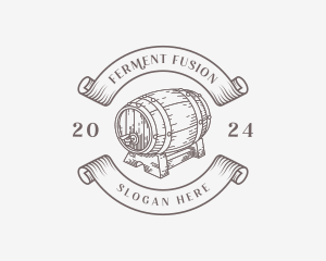 Vintage Wine Barrel logo design