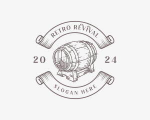 Vintage - Vintage Wine Barrel logo design