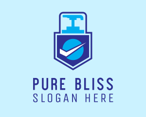 Hand Soap Protection Shield logo design