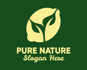 Natural Organic Lemon  logo design