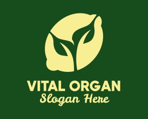 Natural Organic Lemon  logo design