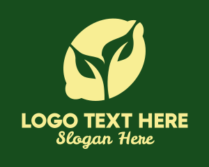 Vegetarian - Natural Organic Lemon logo design