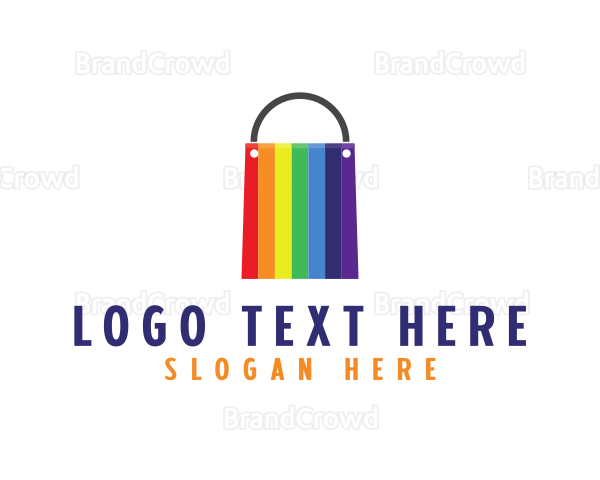 Rainbow Shopping Bag Logo