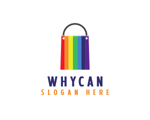 Pride - Rainbow Shopping Bag logo design