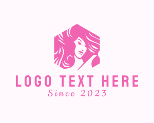 Hairdresser - Hexagon Woman Salon logo design