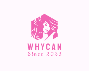 Beauty Vlogger - Hexagon Woman Salon logo design