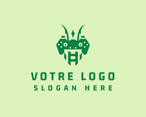 Villain - Mantis Face Controller logo design