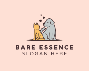 Dog Cat Grooming logo design