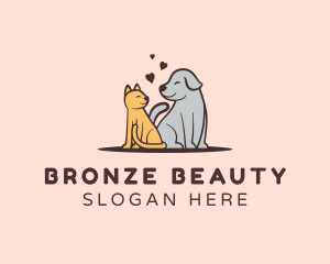 Dog Cat Grooming logo design