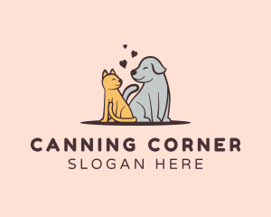 Dog Cat Grooming logo design