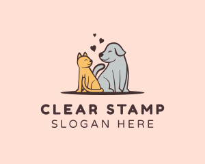 Dog Cat Grooming logo design