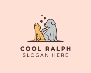 Dog Cat Grooming logo design