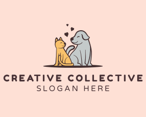 Dog Cat Grooming logo design