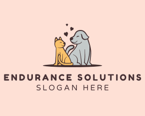 Dog Cat Grooming logo design