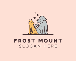 Dog Cat Grooming logo design