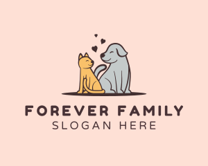 Adoption - Dog Cat Grooming logo design