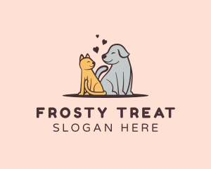 Dog Cat Grooming logo design