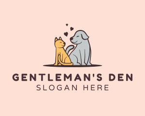 Dog Cat Grooming logo design