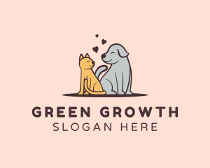 Dog Cat Grooming logo design