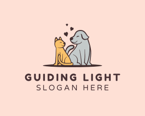 Dog Cat Grooming logo design