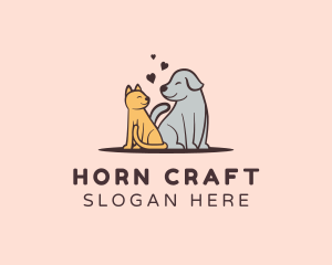 Dog Cat Grooming logo design