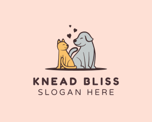 Dog Cat Grooming logo design