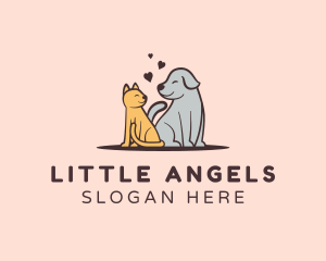 Dog Cat Grooming logo design