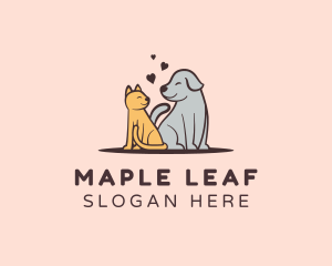 Dog Cat Grooming logo design