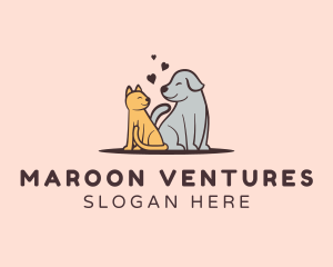 Dog Cat Grooming logo design