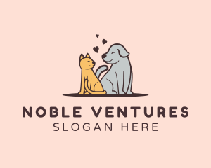 Dog Cat Grooming logo design