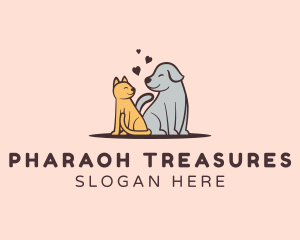 Dog Cat Grooming logo design