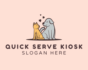 Dog Cat Grooming logo design