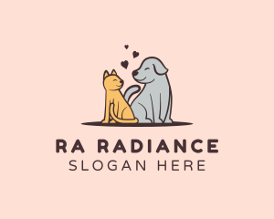 Dog Cat Grooming logo design