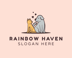 Dog Cat Grooming logo design