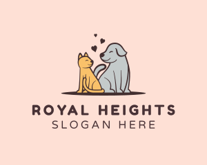 Dog Cat Grooming logo design